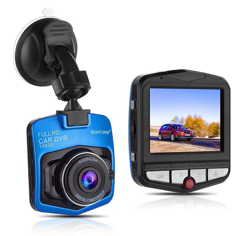 Full HD 1080P 2.2Inch Car DVR Video Recorder Night Vision Dash Cam Camera PUO88: Blue