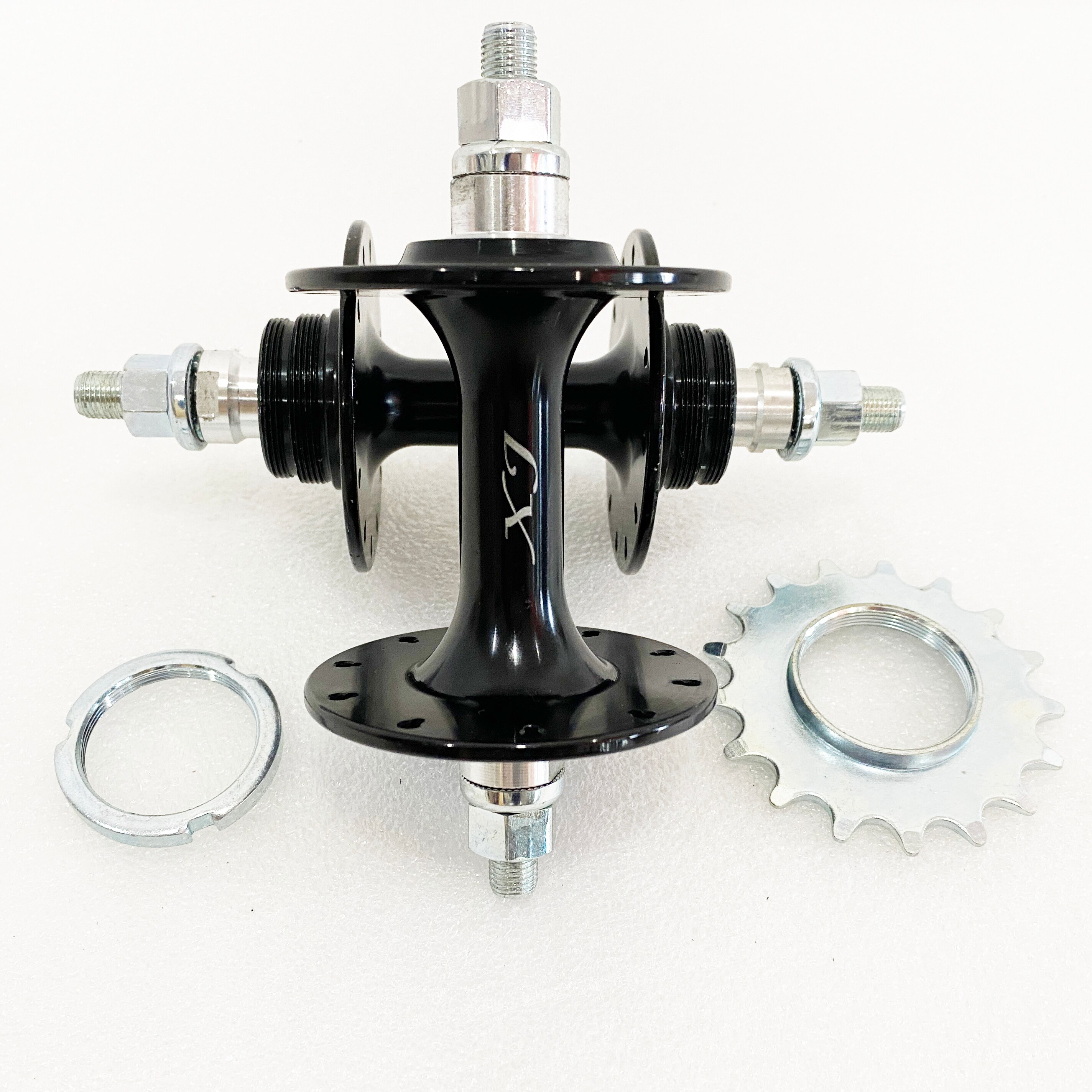 XJ Front 20 Holes Rear 24 Holes Ride Backwards Wearable Flat Strips Fixie Bike Track Fixed Gear Bicycle 32H 36H Cycling Hub: F 20 R 24