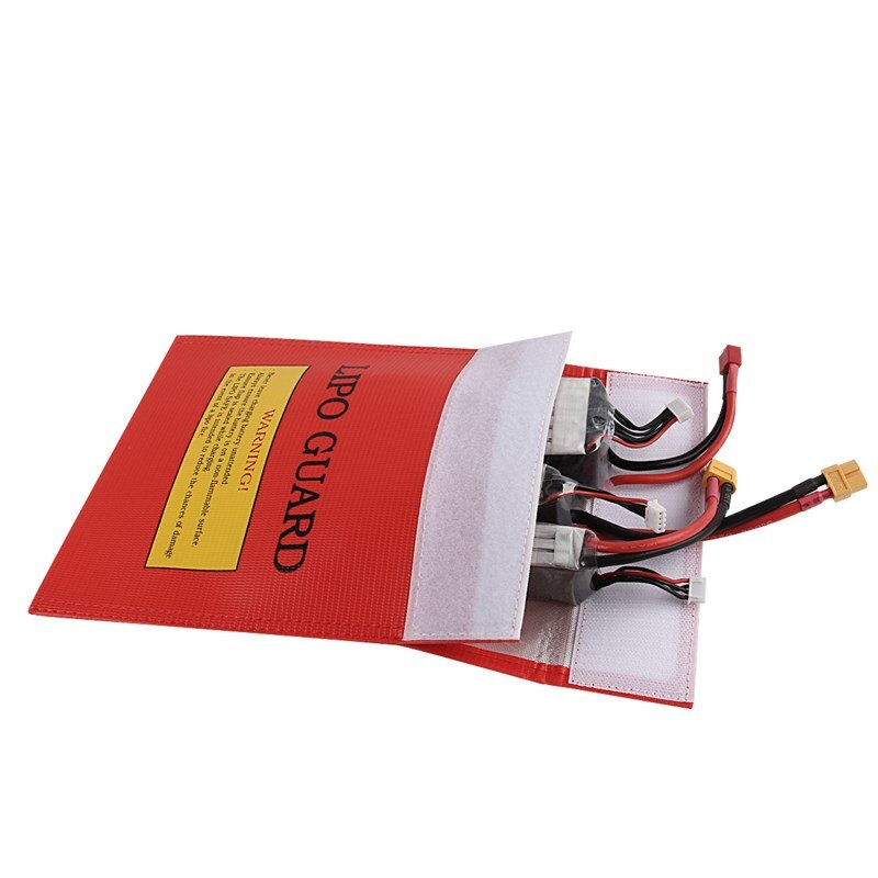 Model aircraft lithium battery explosion proof bag battery explosion proof bag high temperature battery protection bag Silver Re