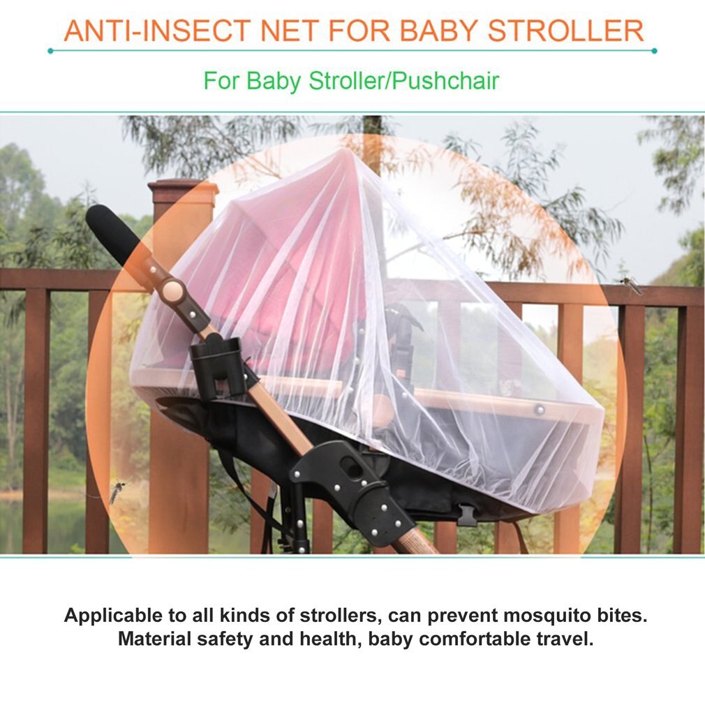 Trendy Summer Infants Baby Stroller Mosquito Net Buggy Pram Protector Pushchair Fly Midge Insect Bug Cover Stroller Accessories