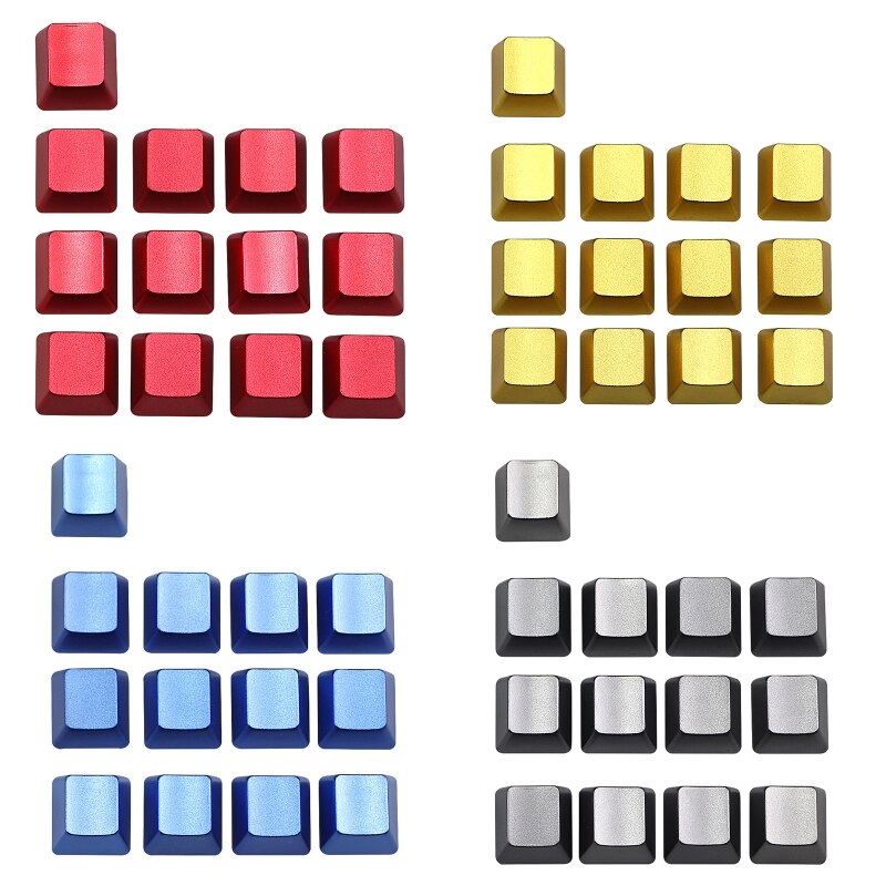 Teclado mecánico sin palabras reemplazable, teclas de Metal, casquillo de tecla de eje cruzado de flecha ESC QWERASDF