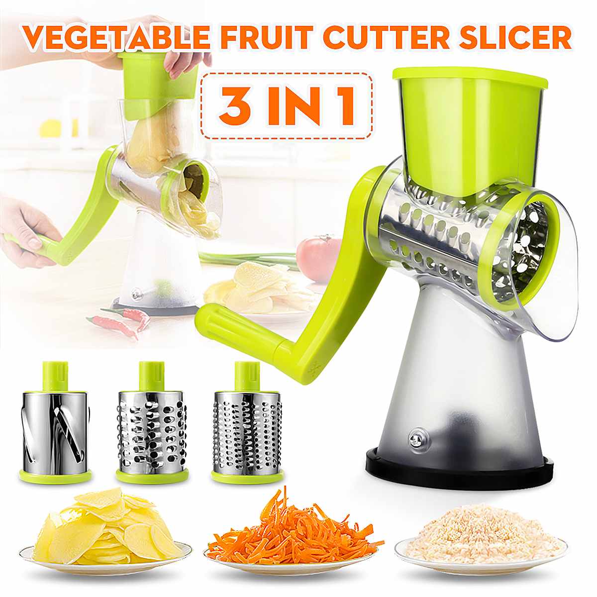 Handleiding Groente Cutter Slicer Keuken Accessoires Multifunctionele Ronde Slicer Aardappel Kaas Keuken Gadgets gadget thuis gadget