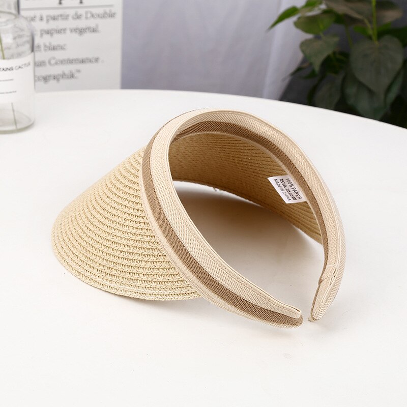 Susi & Rita gorra visera de verano para mujer, sombreros de paja de ala ancha, sombrero de playa para mujeres , sombrero Casual vacío, gorra Casquette