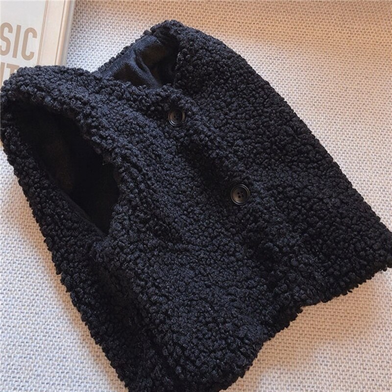 Gilet en peluche polaire épais pour bébé fille et garçon, vêtements d'hiver d'automne et d'hiver: Black / 7