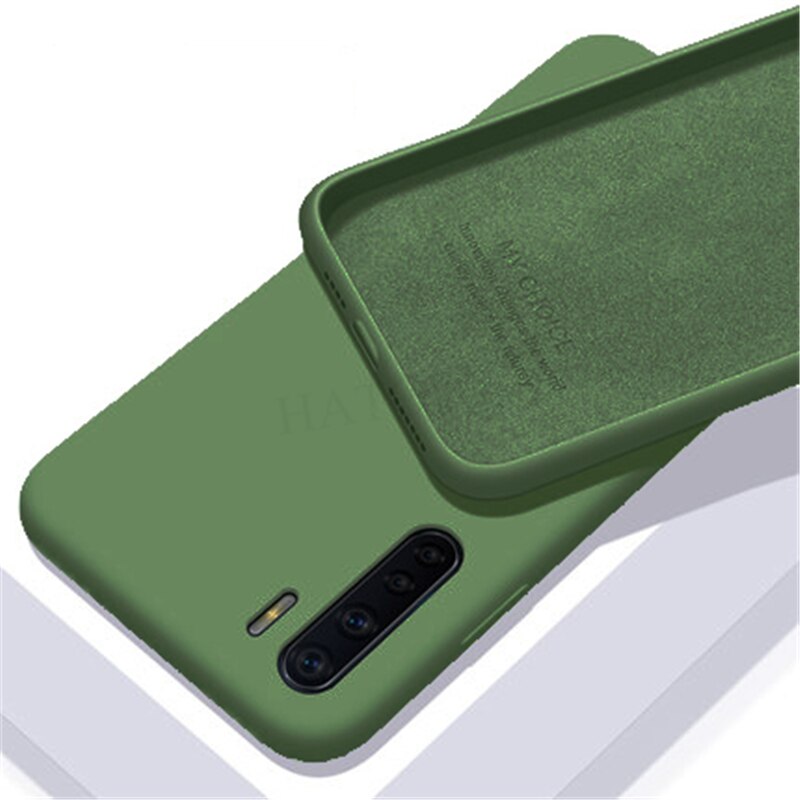 For Oppo A91 Case Cover For Oppo A91 Soft Liquid Silicone Back Cover Smooth Shockproof Bumper Ultra-thin Phone Case For Oppo A91: Black Green