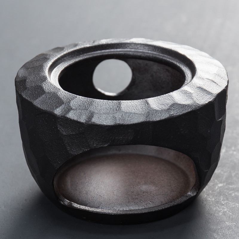 Hornillo de tetera de estilo japonés, Base cálida, portavelas de cerámica para té y café, calentador de leche, accesorios para la ceremonia del té, tetera, Salvamanteles