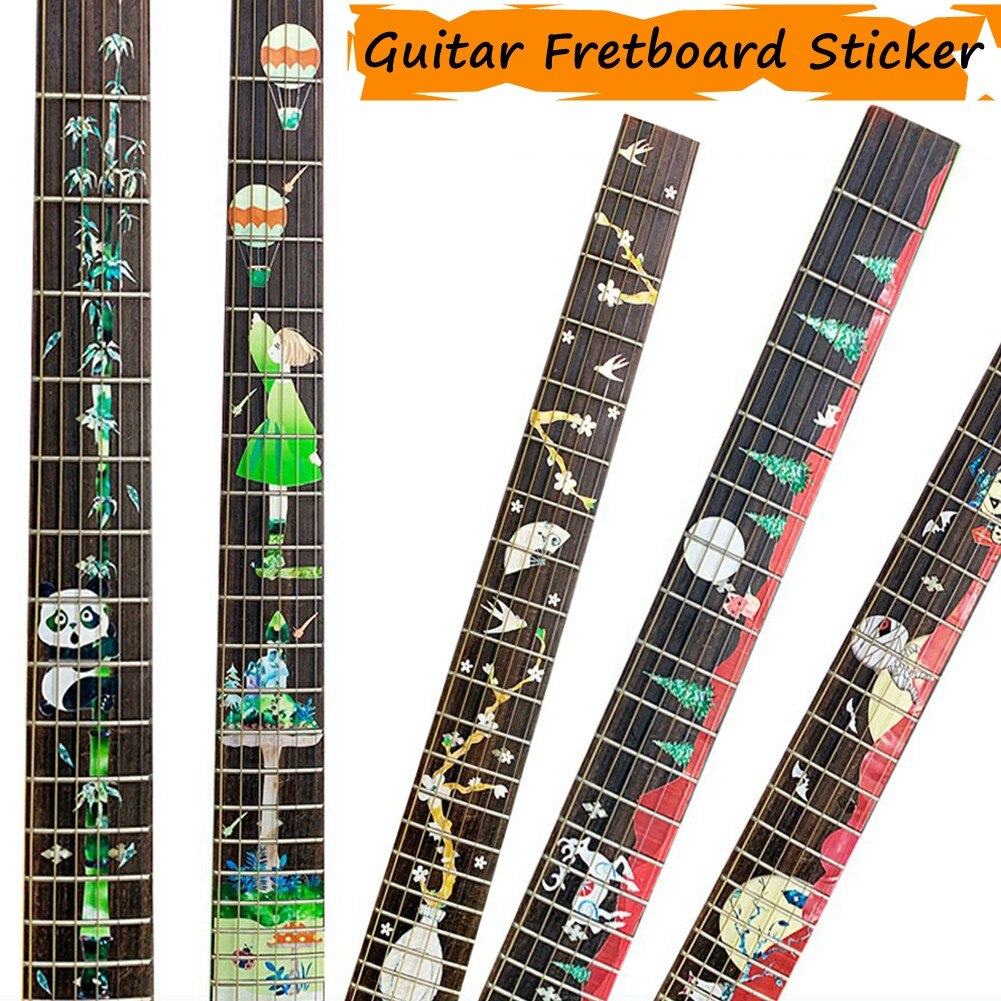 Guitar Fretboard Notes Map Labels Sticker Fingerboard Decals Inlay Sticker DIY Cool Style For 6 String Acoustic Electric Guitar
