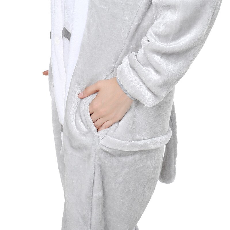 Kigurumi Grey Koala Pajama Adult Animal Onesie Wom... – Grandado