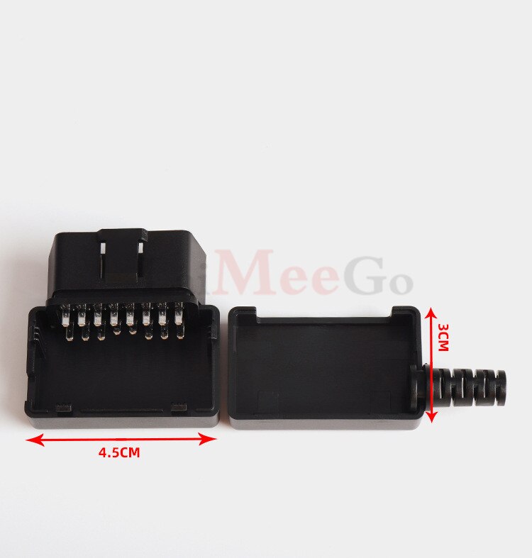 Car Diagnostic Tool OBD Male Plug 16Pin OBD2 Connector OBD 2 16 Pin OBD II Adaptor OBDII Connector no need screws