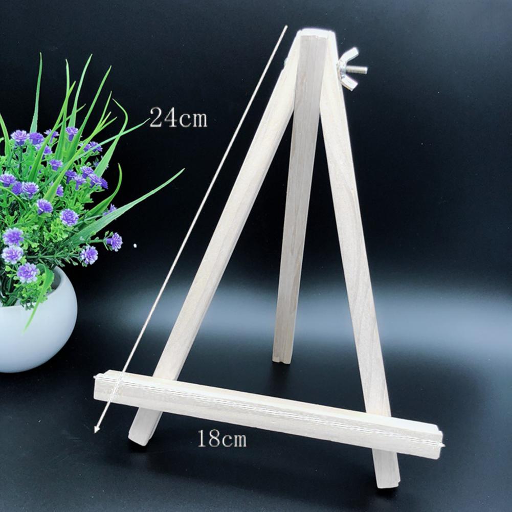 Painting Display Stand Foldable Wooden Triangle Easel Holder Photo Album Frame