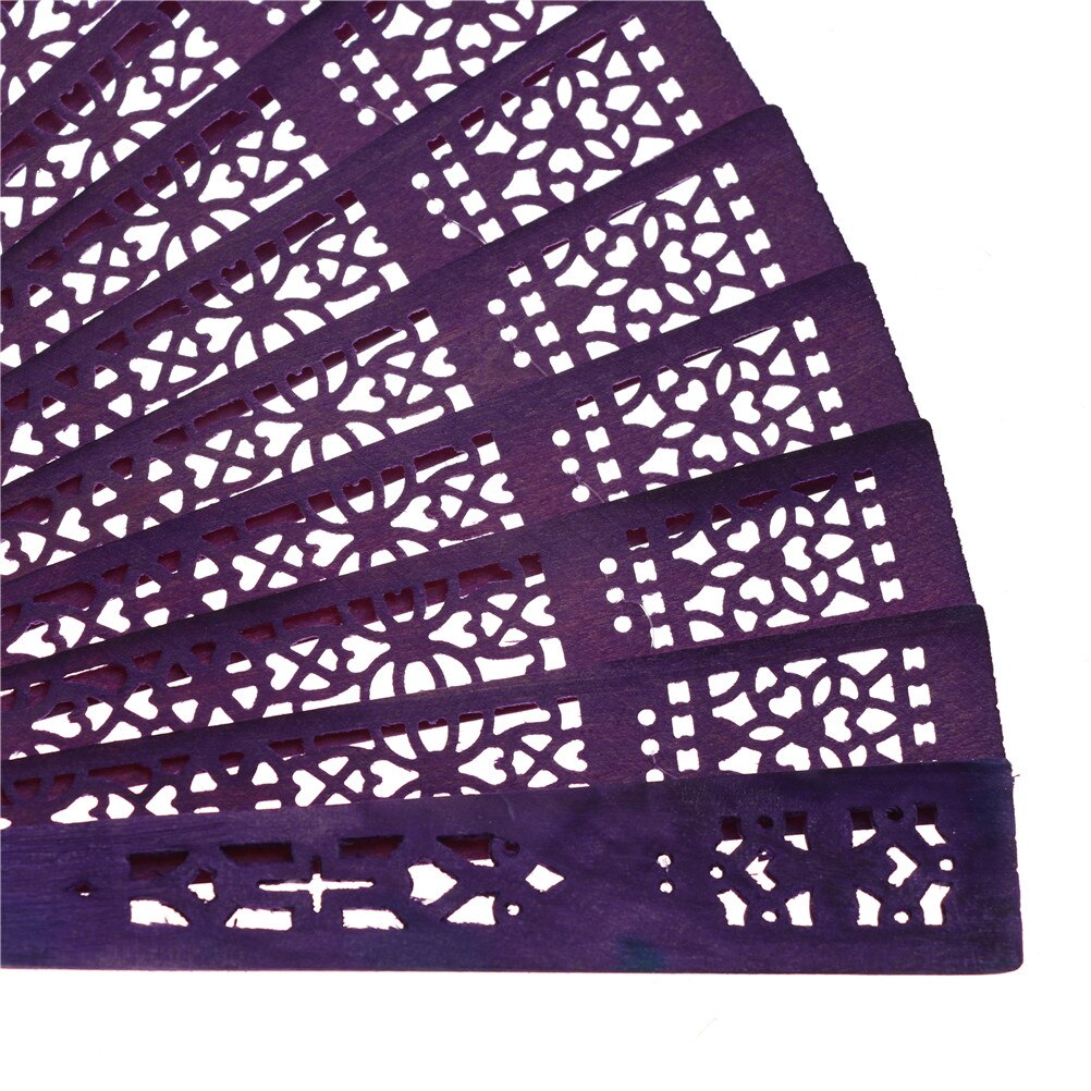 Abanico Chino Vintage de madera tallado, abanico de mano plegable, decoración del hogar, de bolsillo, recuerdos de boda y nupcial, multicolor, 1 ud.