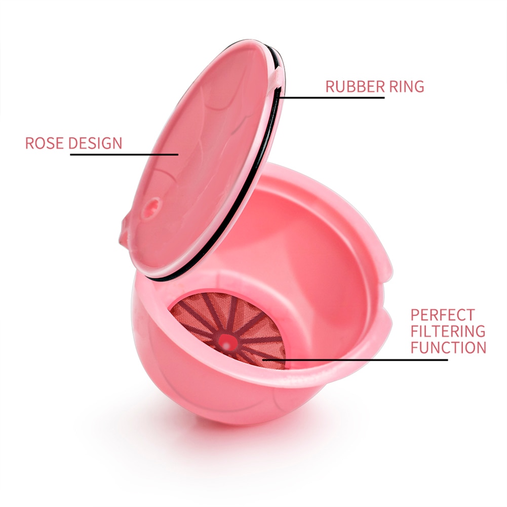 Reusable Refillable Capsules Pods réutilisable de Capsule Coffee Capsule Pod Cup for Nescafe Dolce Gusto Machines Brewer