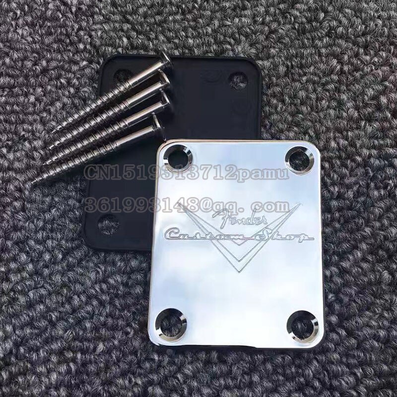 Guitar Neck Plate Gold/Chrome/Black For st/tele electric guitar: B