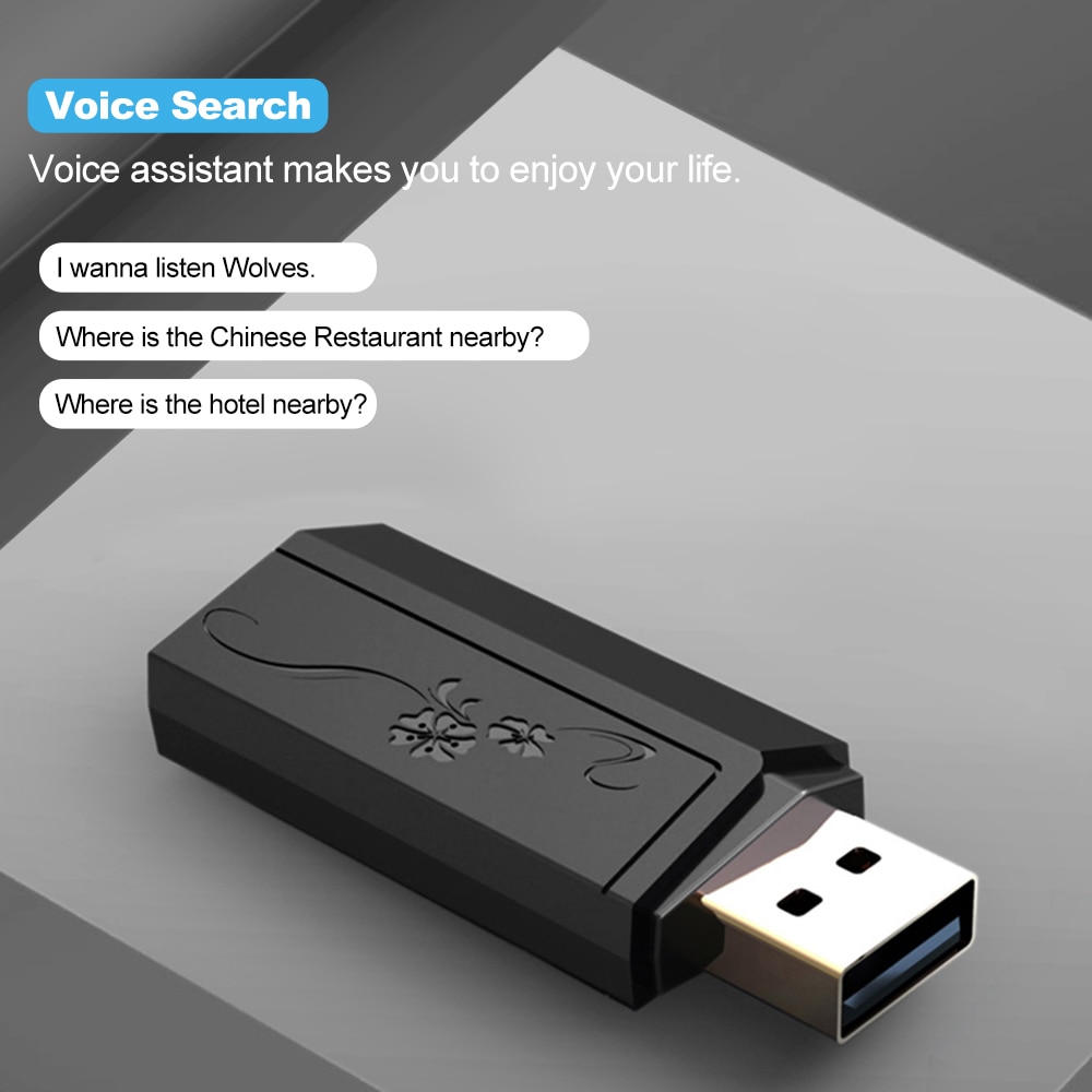 USB AI Voice Assistant Portable Mini Voice Search Voice Translation with 24 Target Languages USB HUB Expansion