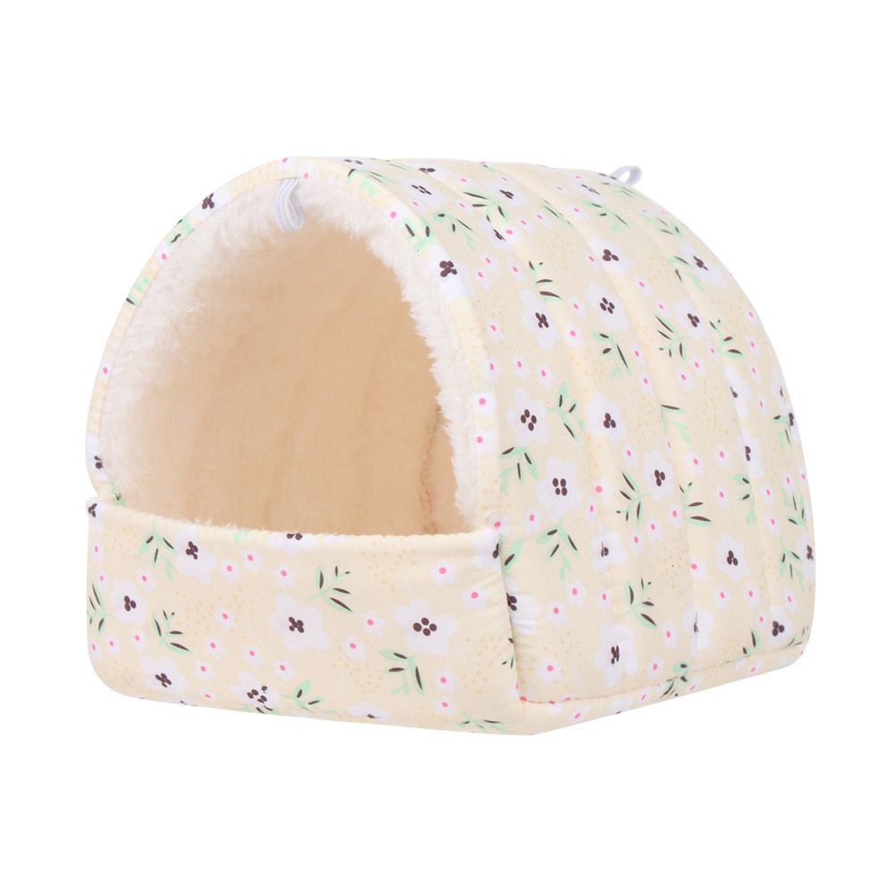 Casa de hámster suave de invierno, Mini Animal, conejo, ardilla, hamaca, nido, conejillo de indias, rata, ratones, cama para dormir cálida, suministros para mascotas: 4XL / SCARLET