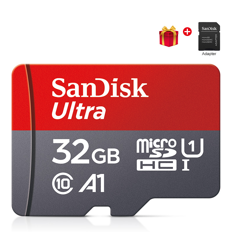 SanDisk Ultra MicroSDXC UHS-I Memory Card C10 U1 Full HD A1 64G 128G 256G 512G Max To 100MB/s Micro SD Cards for Camare Phone: 32 GB
