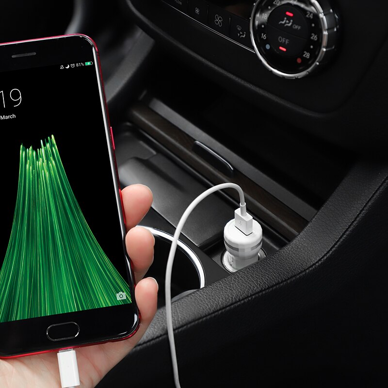 HOCO Mini Quick Charge 3.0 Autolader 18 w Snelle QC 3.0 USB Auto Telefoon Opladers voor Xiaomi Samsung S9 huawei Mobiele Lader in Auto