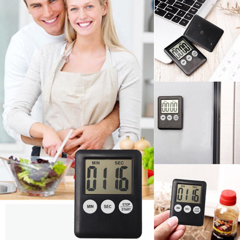 Multifunctional Kitchen Digital Timer Alarm Clock with LCD Display Home Cooking Practical Supplies Cook Tools Kitchen Accessory
