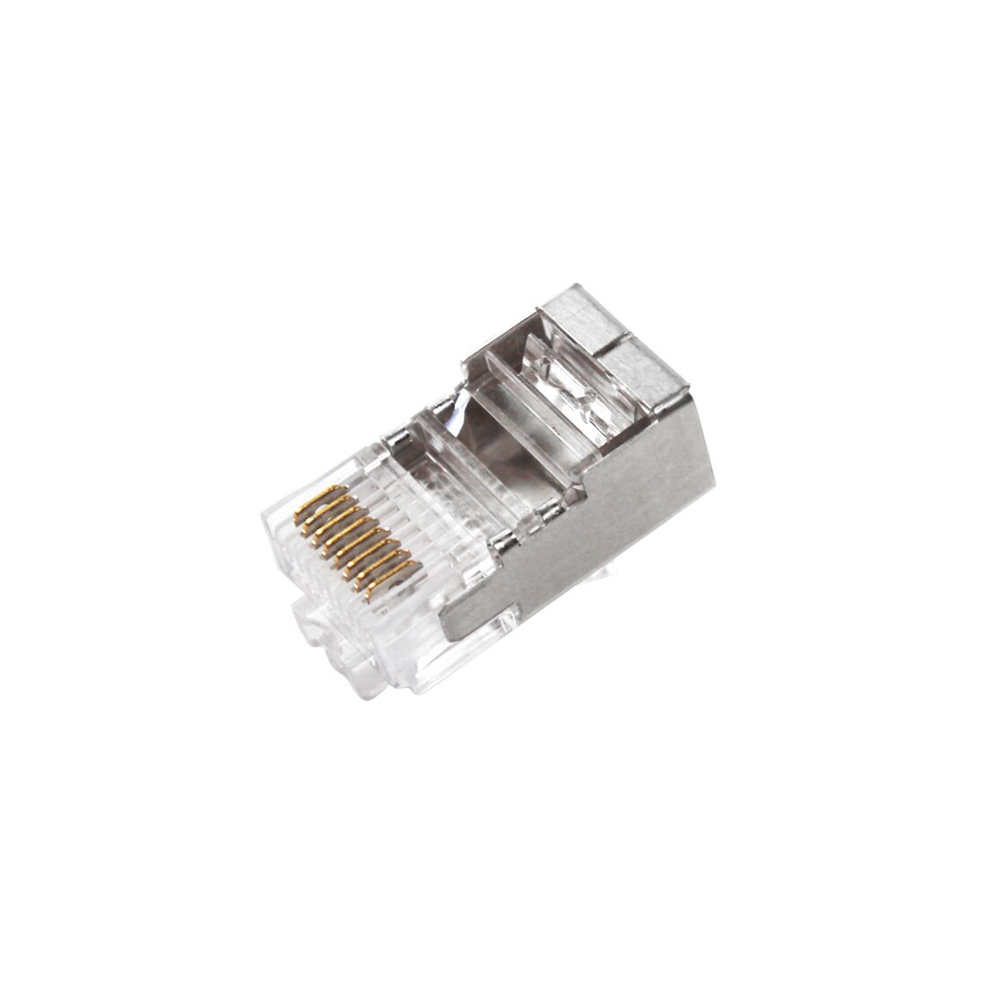 Nettverkskontakt cat 6 rj45- kontakt modulær ethernet-kabel hodeplugg kat 6 crimp nettverk  rj 45- kontakt gullbelagt