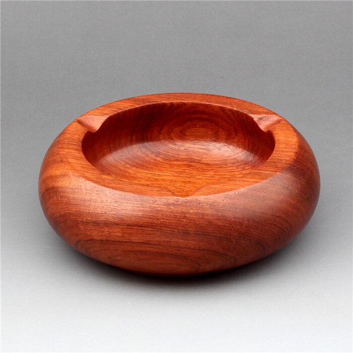 Cenicero de caoba chino , Cenicero de palisandro, Cenicero de madera maciza, hogar, sala de estar, oficina, decoración: Gris claro
