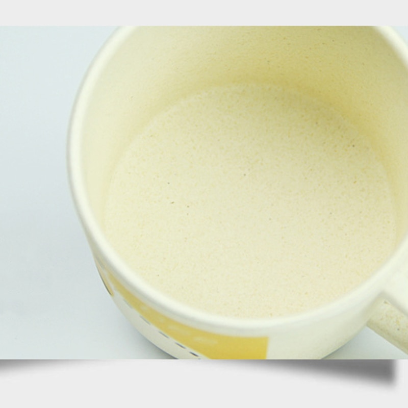 Babymuggar bambu djur söta babydrinkware med handtag natursäkert material barndrinkware