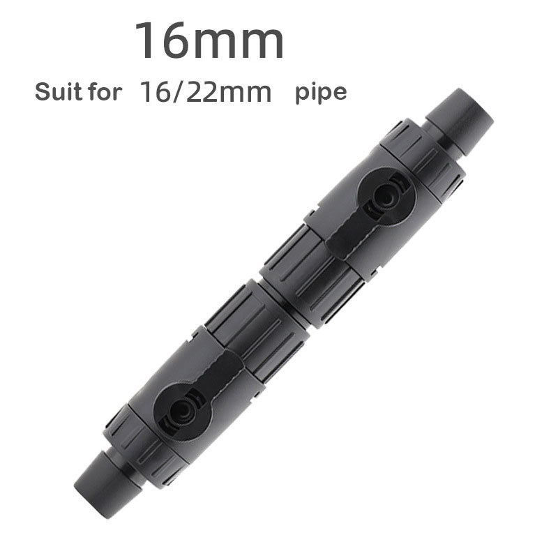 Aquarium Tap Quick Release Connector Fish Tank Hose Pipe Valve Filter Accessories Water Fishbowl Ecoflow Filtro Fishing Akvarium: black