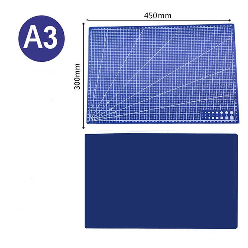 A3 A4 A5 Cutting Board Pad Art Engraving Board Rubber Stamp Engraving Board DIY Manual Pad Board PVC Cutting Pad: A3 blue