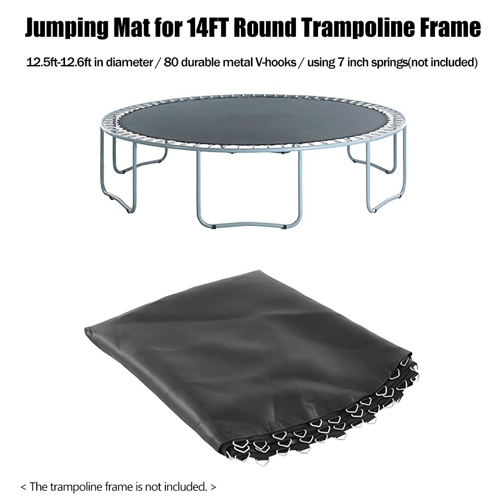 Vervangende springmat voor trampolines, geschikt voor 12ft trampolineframes met 72 v- haken en veertang, geschikt voor veren van 5.5 inch.
