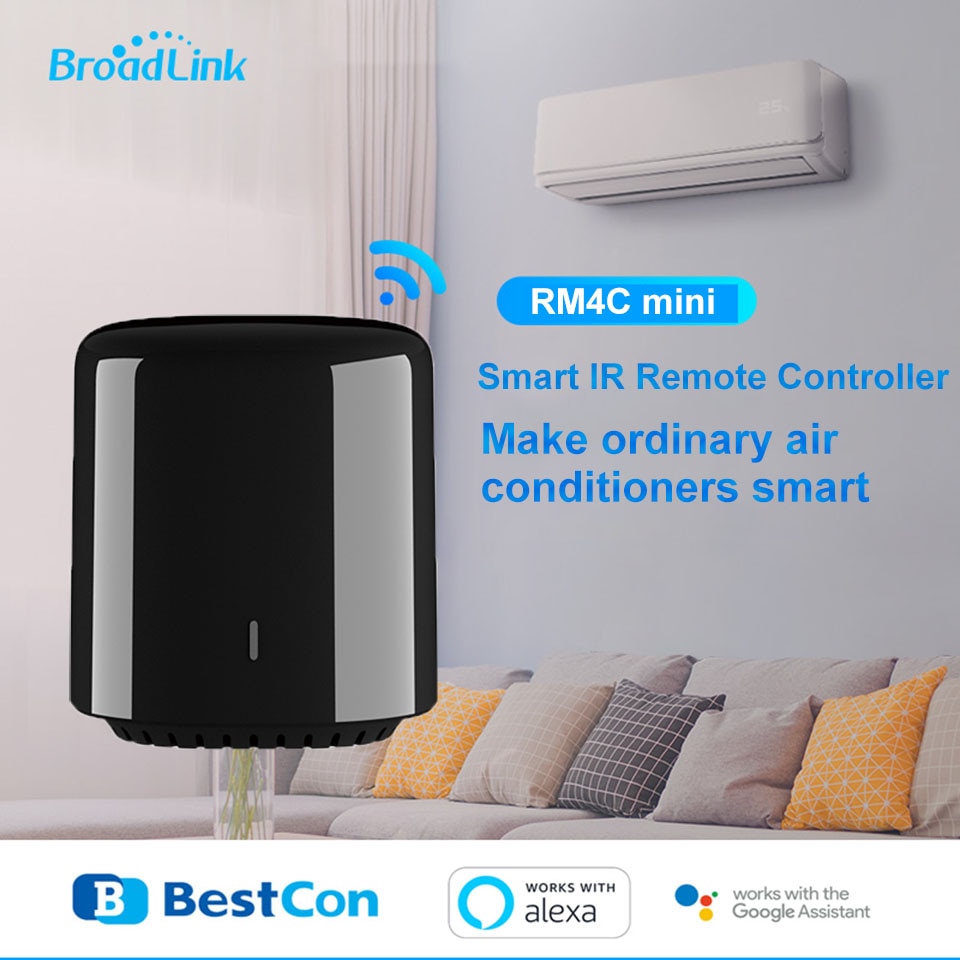 Originele Broadlink Bestcon Smart Home RM4C Mini Wifi + Ir + 4G Afstandsbediening Eu Plug Wireless Controller Werk voor Alexa Google Thuis