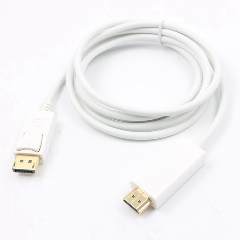 Podstawy Mini DisplayPort do HDMI-kompatybilny kabel-1.8M (biały)