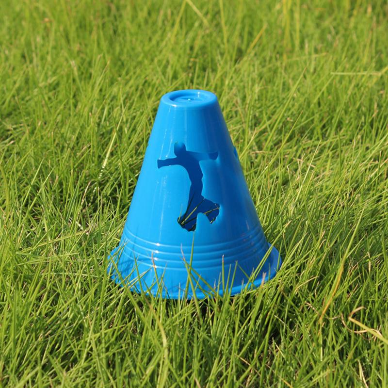 20pcs/pack Stadium Sport Free Slalom Obstacle Marking Equipment Football Training Cone Agility Practice Inline Skate Pile Cup