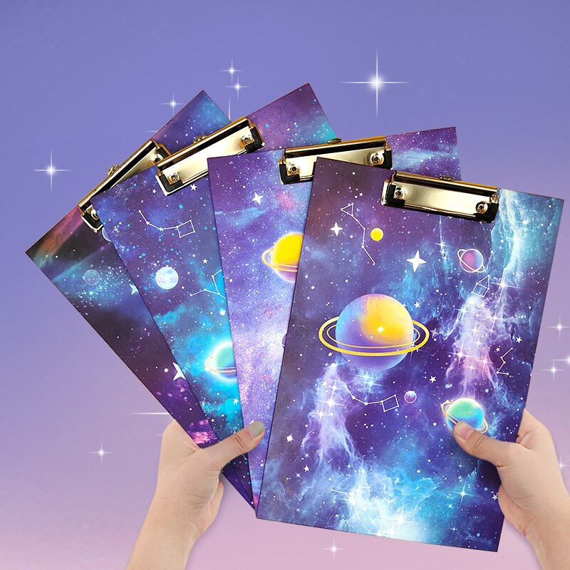 sternenklar Himmel A4 Zwischenablage Ordner Einreichung Produkte Schreiben Documen Lagerung Hinweis Papier Clip Bord Schreibwaren Papier Ordner Pad