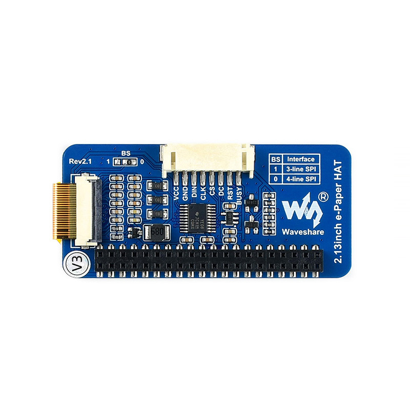 Raspberry Pi 2.13 pollici e-ink Display Hat risoluzione 250x122 e-paper SPI schermo per Raspberry Pi 4B/3B/3B/3A/Zero per Arduino