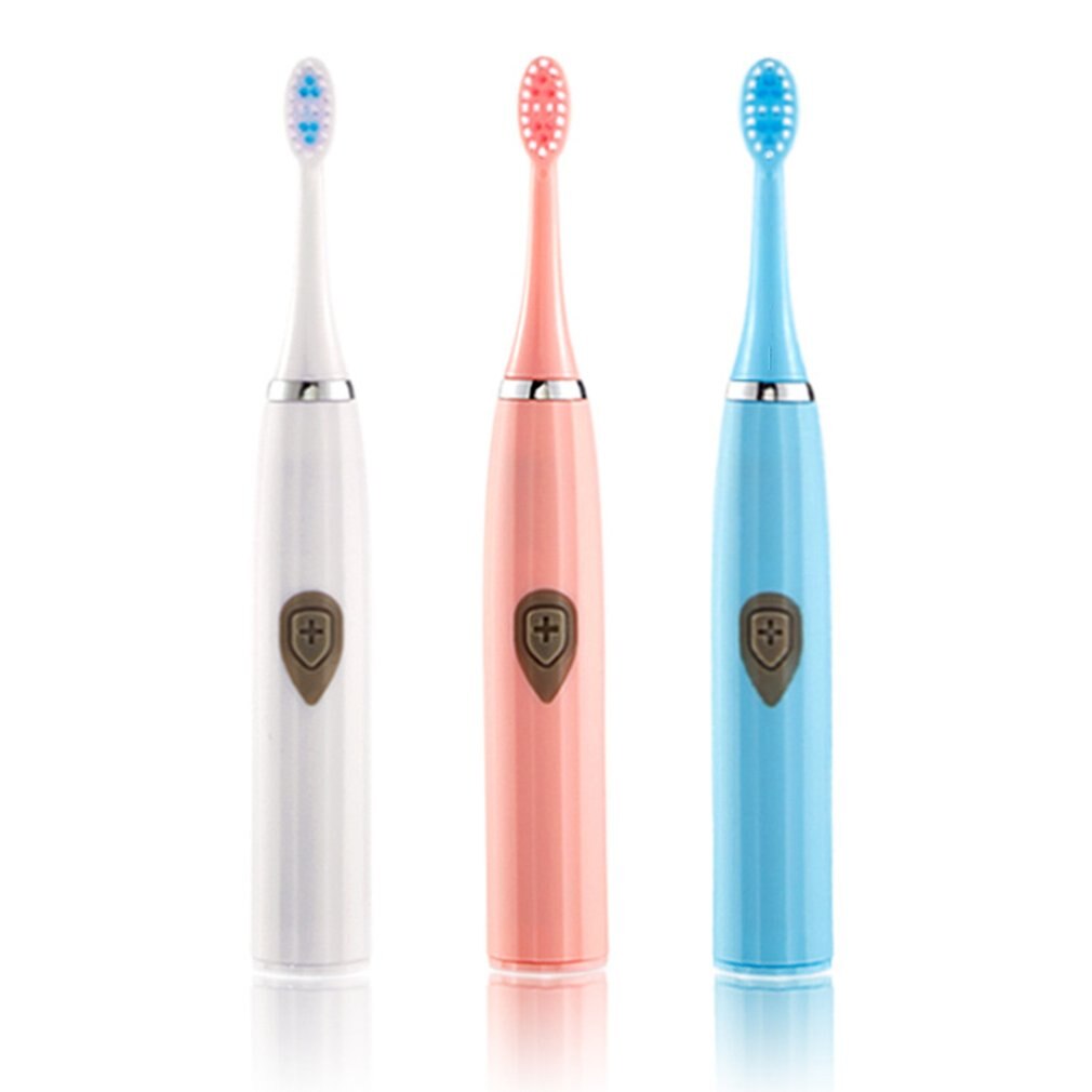 3-in-1 Electric Toothbrush Waterproof Upgraded Sonic Smart Replaceable Non-rechargeable Adult Soft Fur Electric Toothbrush