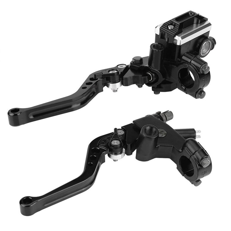 1 paar 7 / 8 inch  (22 mm)  universele motorfiets rem koppeling hoofdcilinder reservoirstang