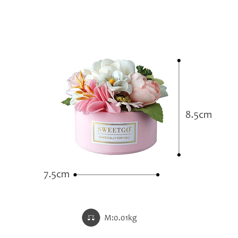 Simulation Flower Basket Cake Fack Artificial Food Decoration Wedding Dessert Table Props Home Soft Children's Room Pink Green: pink
