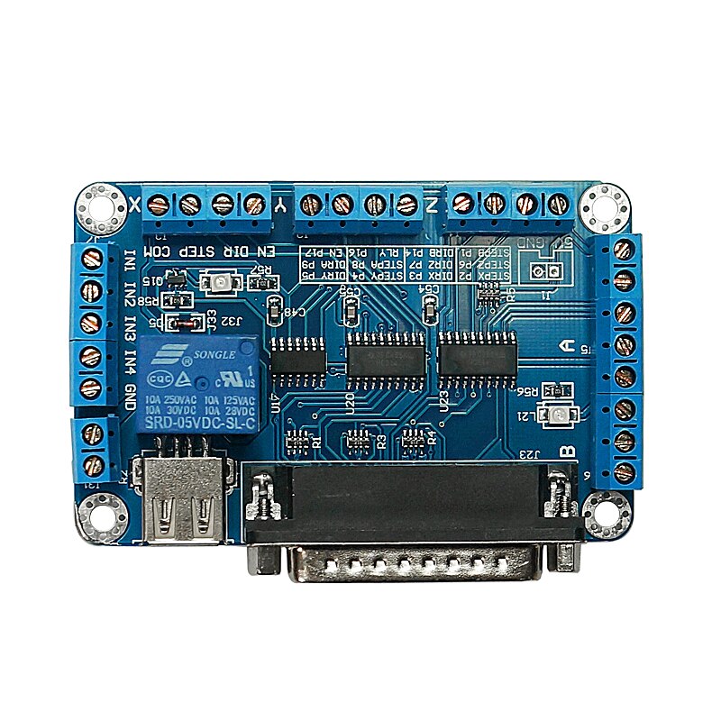 CNC MACH3 USB to Parallel LPT Port Converter Adapter 6 Axis Controller mach3 Parallet Port TO USB for cnc milling machine