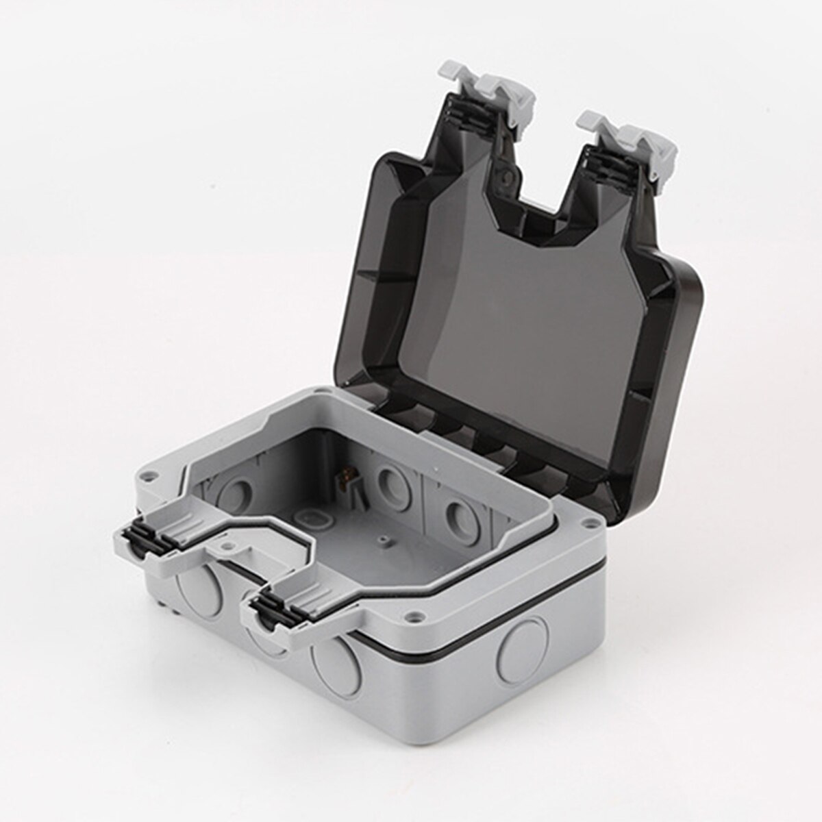 Single/Double Wall Socket Waterproof Box Plate Panel Switch Protection Cover IP66 Weatherproof Waterproof Outside Use: Double