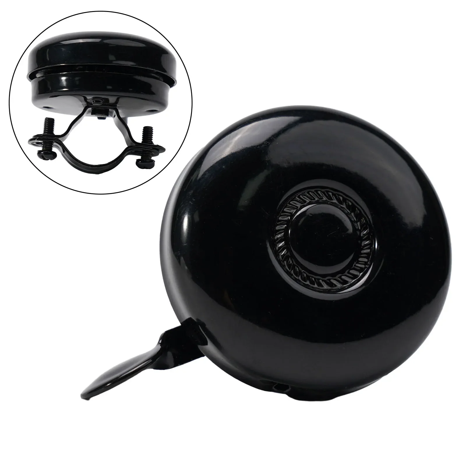 Nueva campana cromada para bicicleta de , accesorios de repuesto prácticos plateados/negros, piezas de bicicletas plegables clásicas Dinger