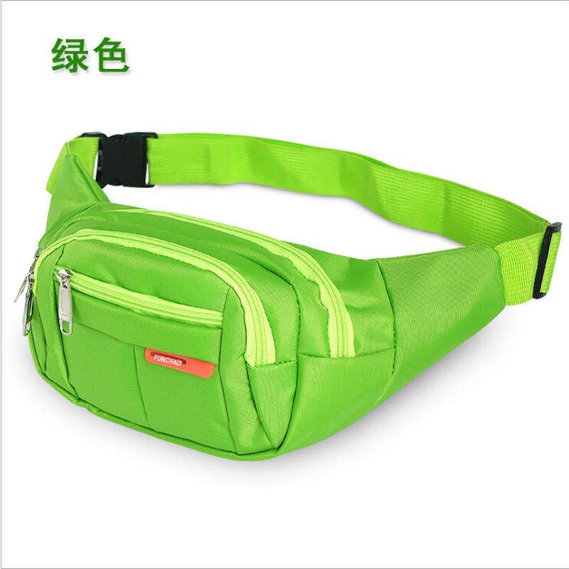 Casual fanny pack herre dame midje pakke belte bag travel sport rumpe bag: A4