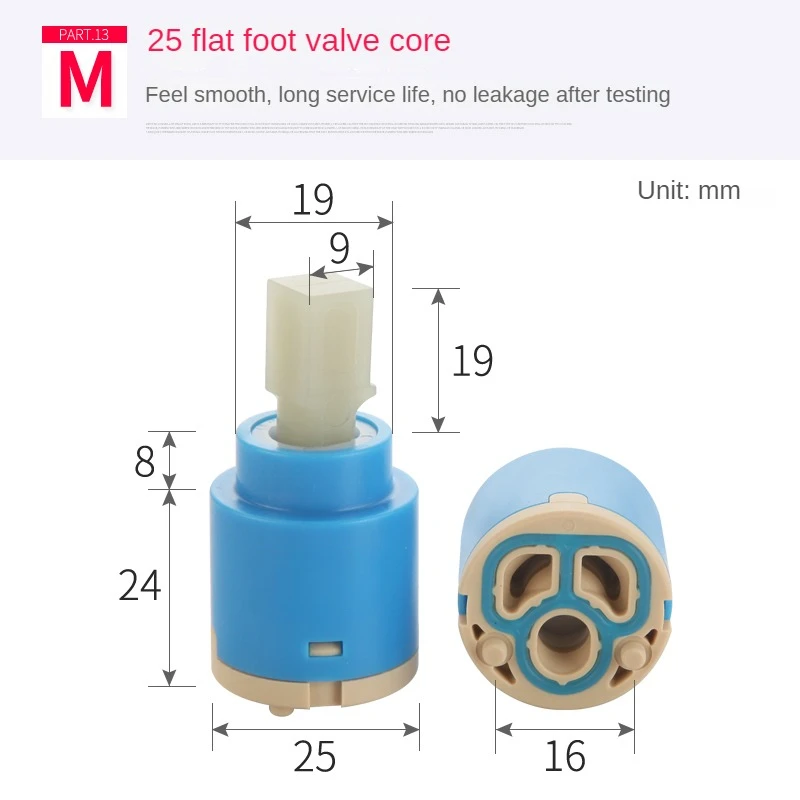 Kranen Mengen Spoelklep 25 Mm/35 Mm/40 Mm Cartridge Keramische Cartridge Mengkraan Keuken Badkuip Douchekranen Accessoires: Marineblauw