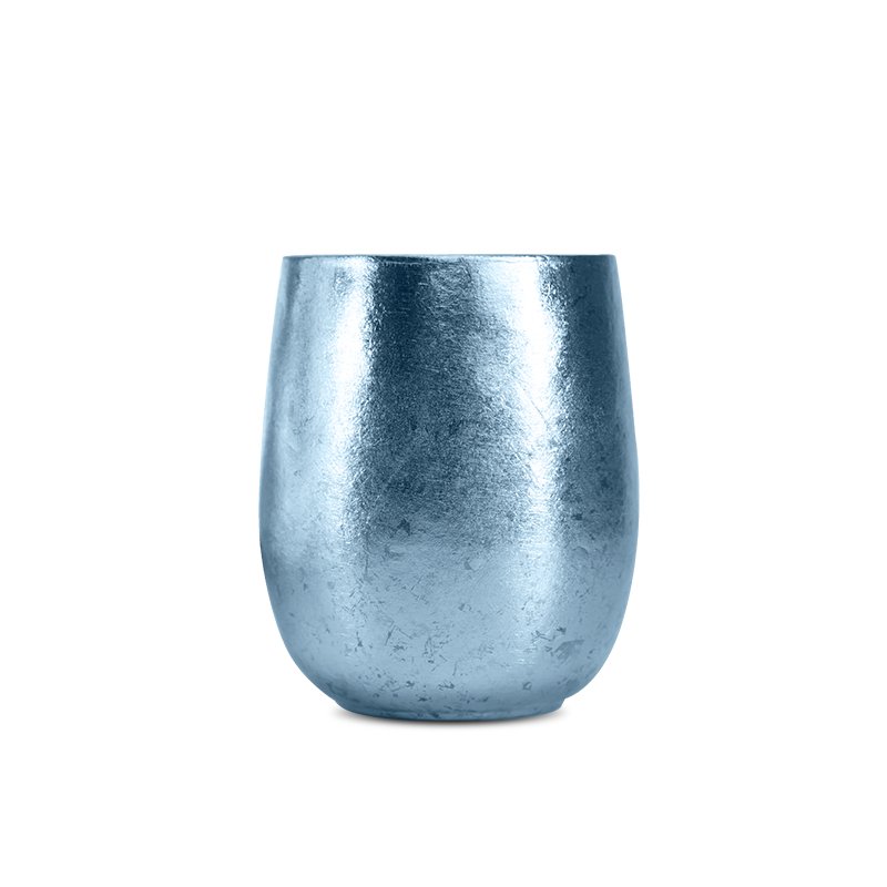 Ren titanium kop krus dobbeltlags anti-skoldning vand kop kaffe kop elskere simpel kop juice øl krus: Blå
