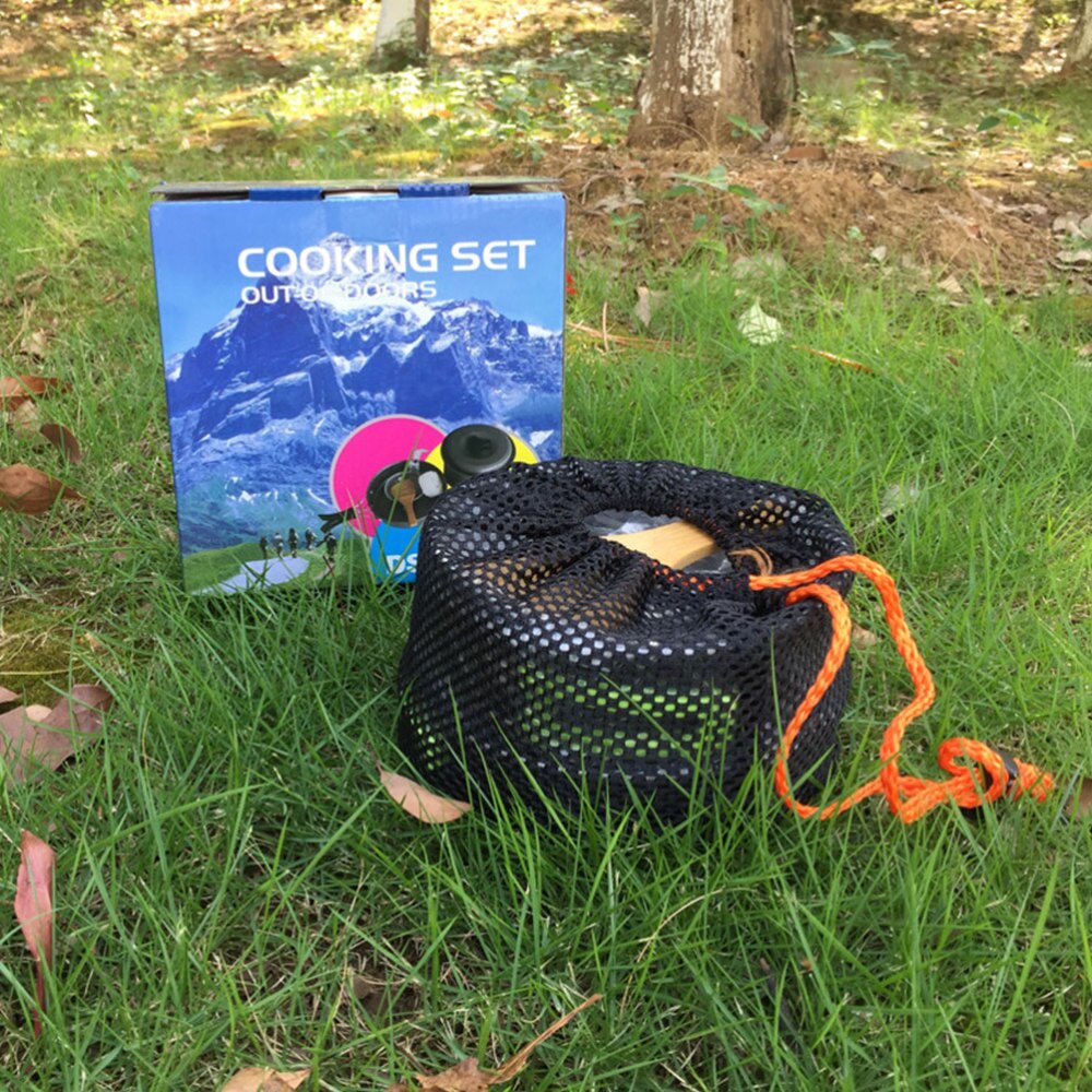 1 Set of Camping Pots Camping Cookware Portable Pot Set Camping Tool Portable Cutlery for BBQ Camping Outdoor