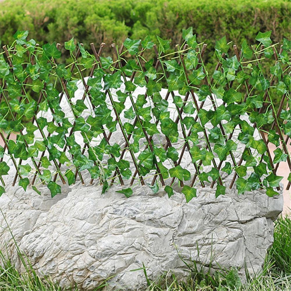 Kunstig have plante hegn uv beskyttet privatliv skærm udendørs indendørs brug haven hegn baghave hjem indretning grønne vægge: 1