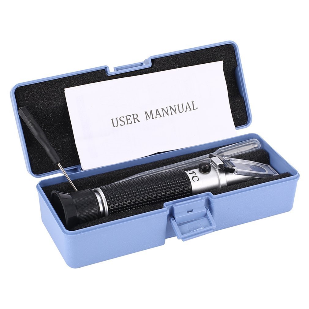 Handheld Dual Scale Sea Water Salinity Refractometer Meter Salimeter 0~10% Measurement Tool for Aquarium Seawater Monitoring