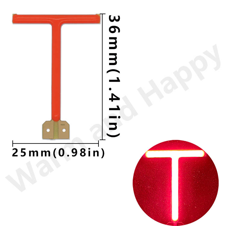 N-Z Letter Licht Decoratie Rood Licht 0.45W Led Lichtgevende Gloeidraad DC2.8-3.0V Nachtlicht Bruiloftsfeest Outdoor Decoratie Gebruik: Goud