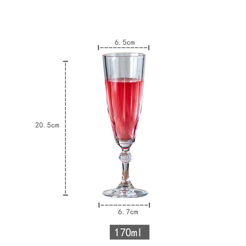 Transparent Retro Wine Glass Carved Goblet Whiskey Red Wine Glasses Home Bar Wedding Party Champagne Flutes Cocktail Glass: champagne glasses