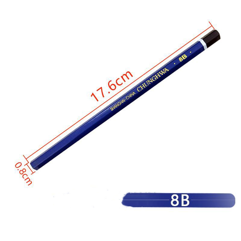 Sketch pencil Student Art Pen Child Drawing Pen Wooden pencil School exam pencil kid practice pen Office pencil HB: 8B