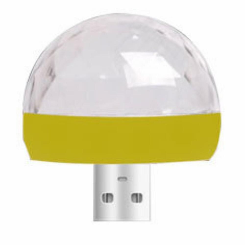 Bil led auto lampa usb ambient light dj rgb mini färgglad musik ljudljus usb-c gränssnitt apple interface party karaoke: 04
