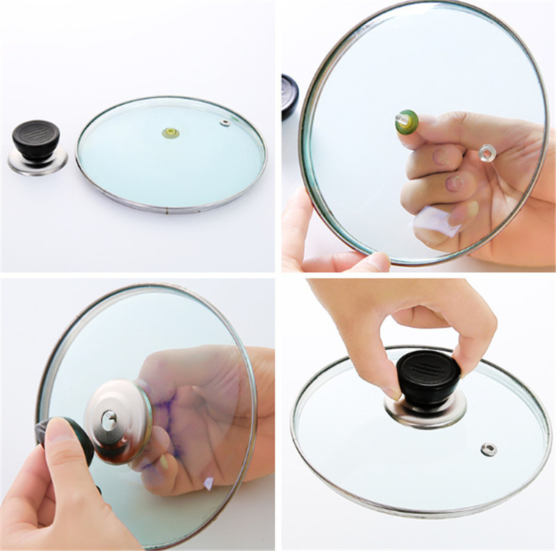 1PC Universal Home Pot Cover Keuken Kookgerei Vervanging Deksel Deksel Circulaire Holding Knop Schroef Handvat Kookgerei Onderdelen